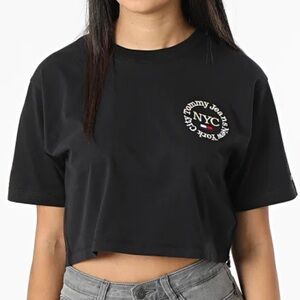 Tommy Hilfiger Black Graphic Crop Top